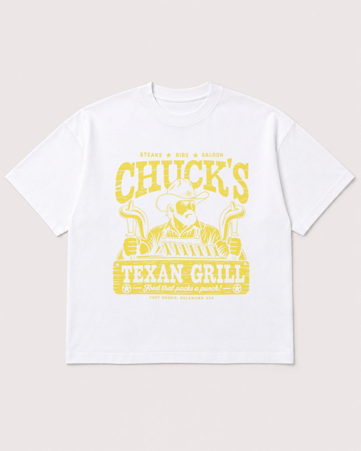 Mockup Boxy Heavyweight Tee White product