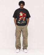 Mockup Boxy Heavyweight Tee Black male full-body 04