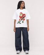 Mockup Boxy Heavyweight Tee White female full-body 04