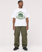Mockup Boxy Heavyweight Tee White male full-body 14