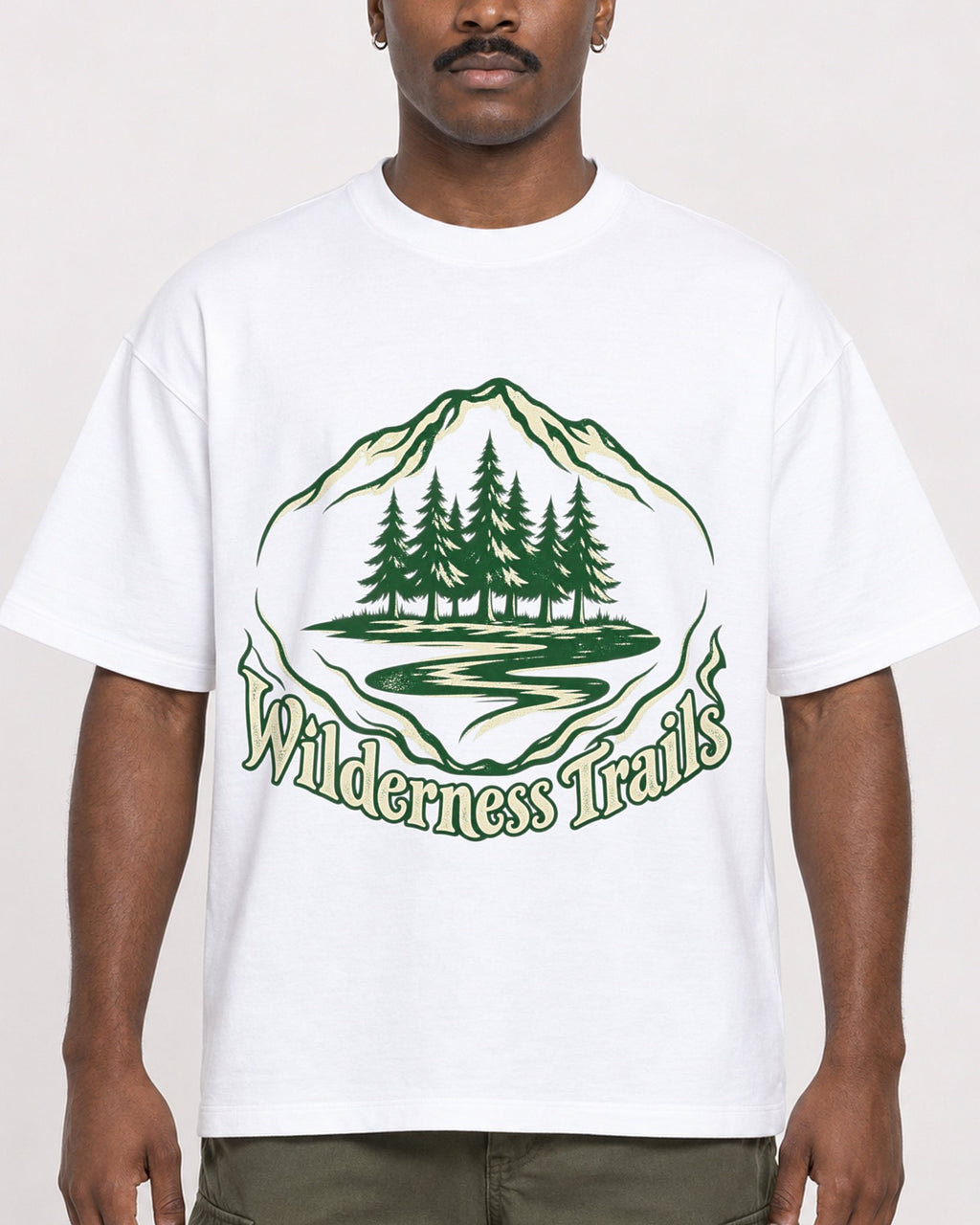 Mockup Boxy Heavyweight Tee White male close-up 14