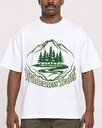 Mockup Boxy Heavyweight Tee White male close-up 14