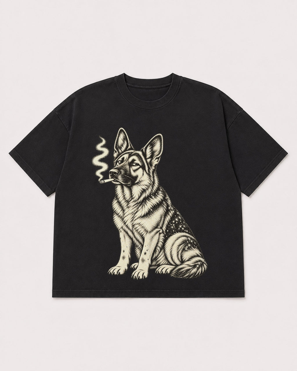 Mockup Boxy Heavyweight Tee Black product