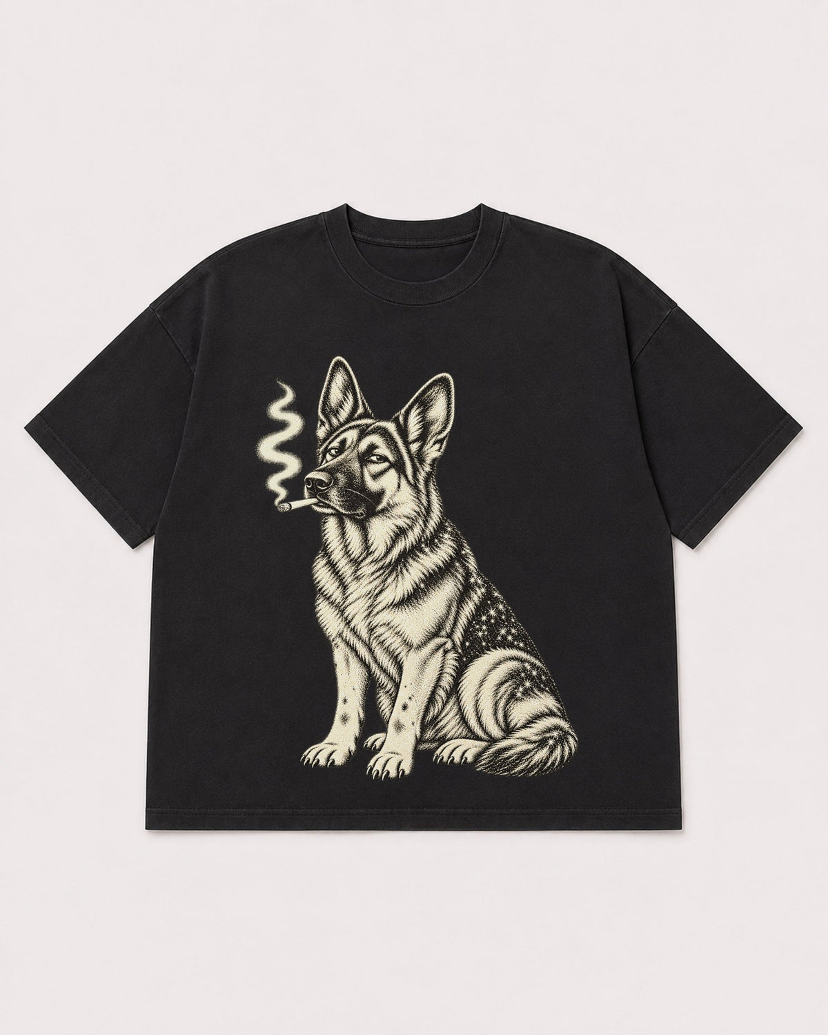 Mockup Boxy Heavyweight Tee Black product