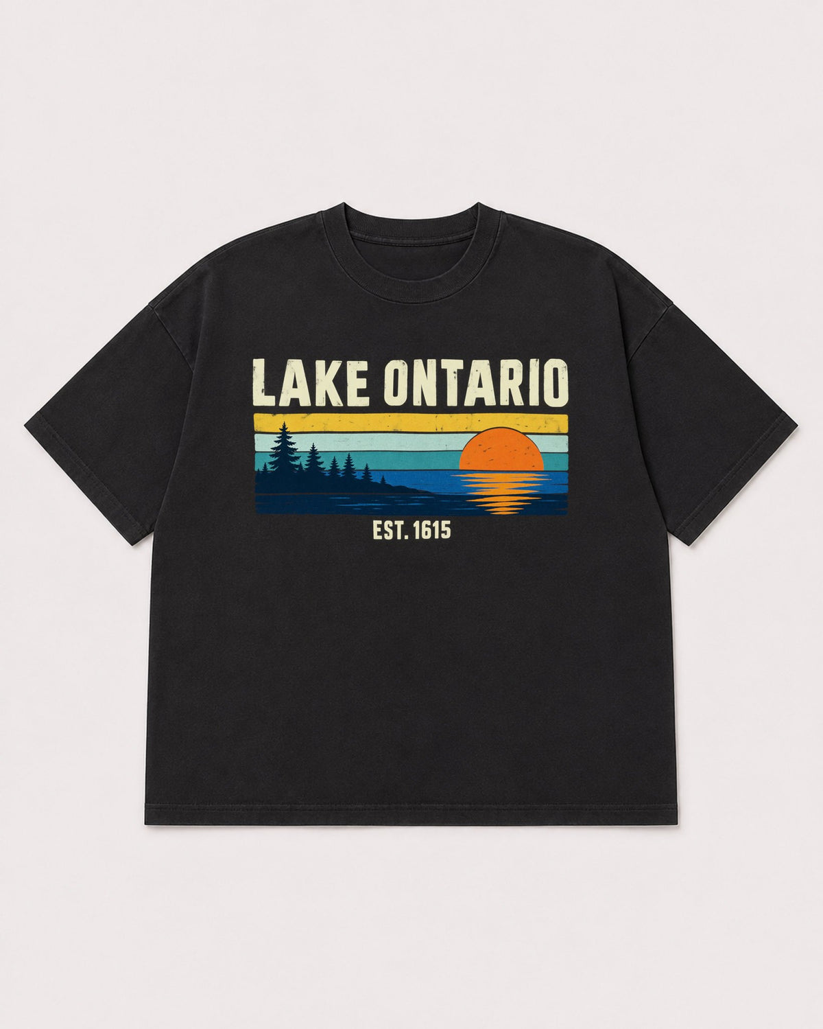 Mockup Boxy Heavyweight Tee Black product