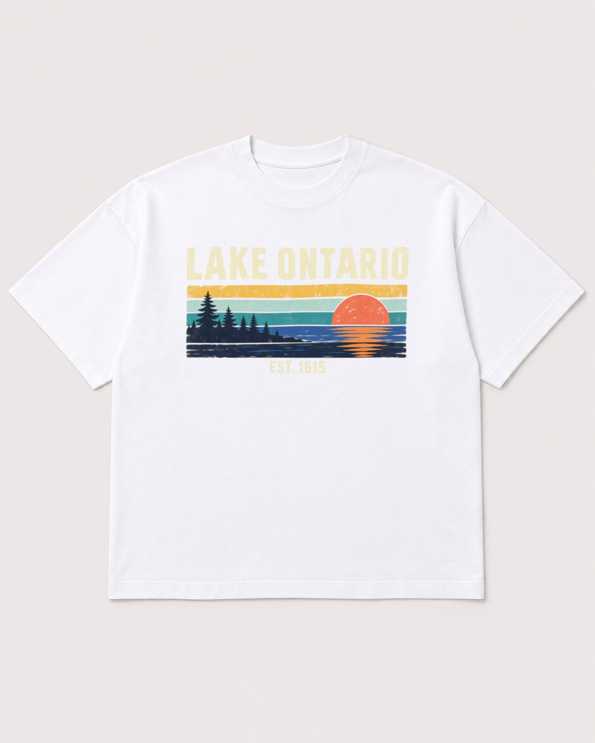 Mockup Boxy Heavyweight Tee White product