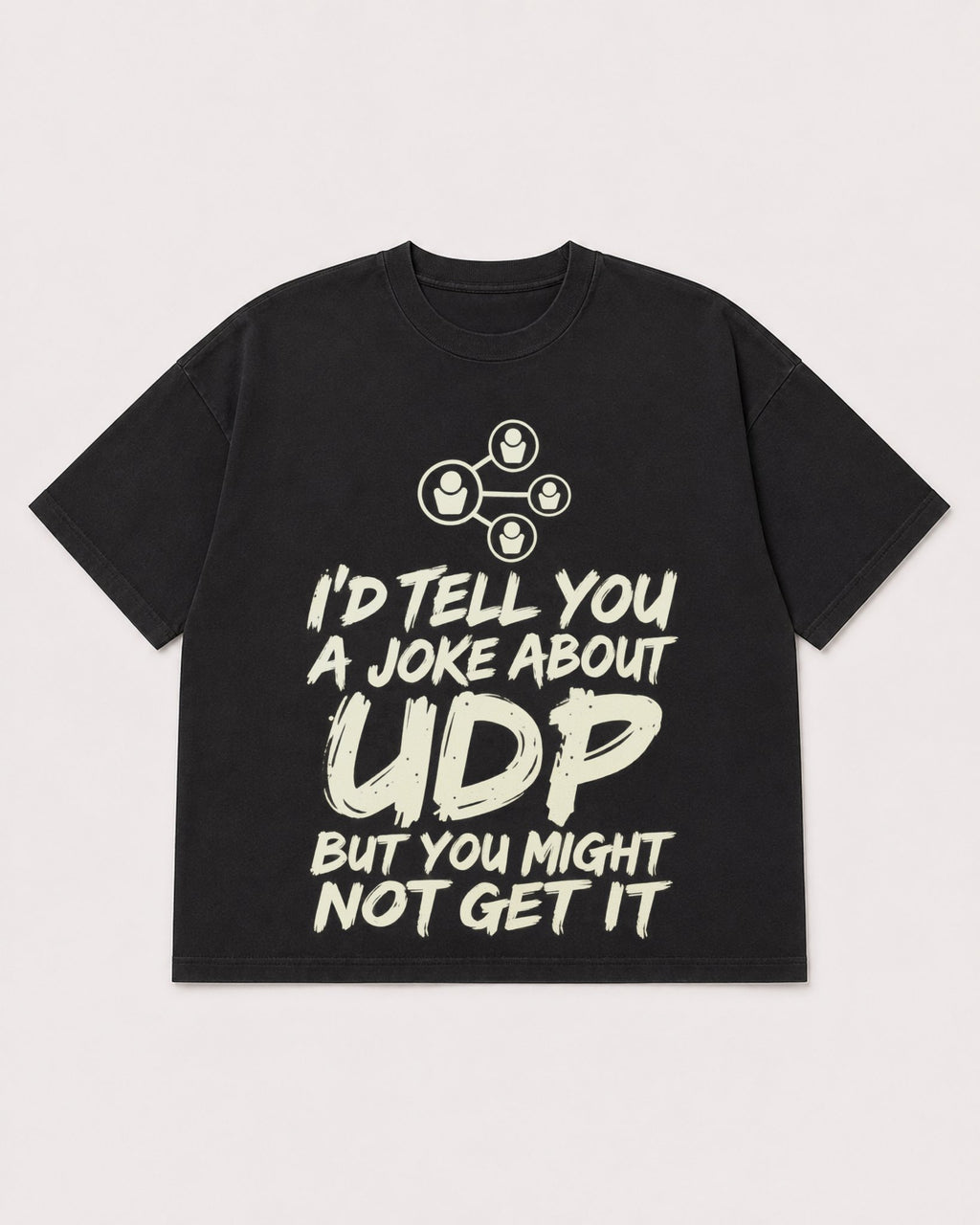 Mockup Boxy Heavyweight Tee Black product