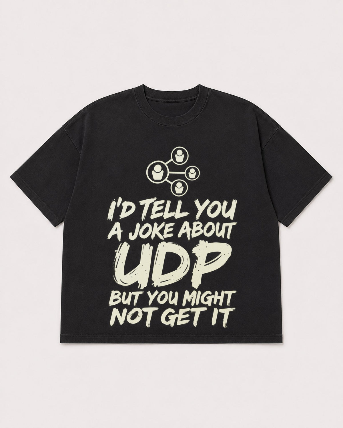 Mockup Boxy Heavyweight Tee Black product
