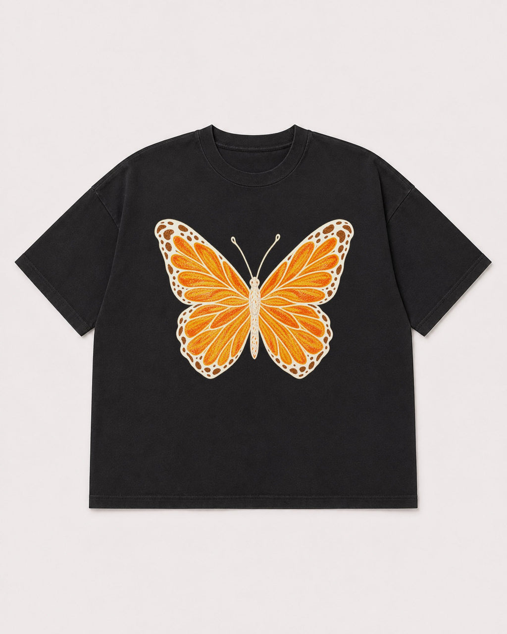 Mockup Boxy Heavyweight Tee Black product