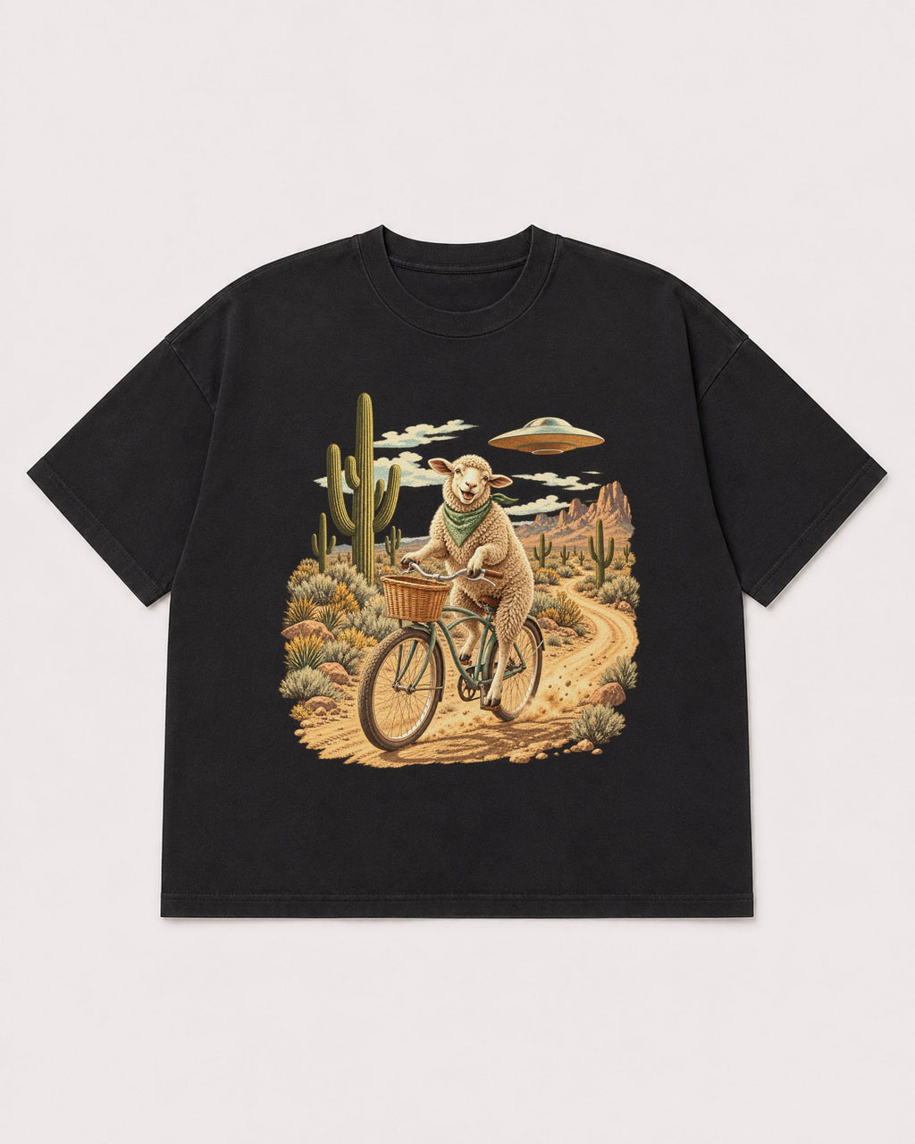Mockup Boxy Heavyweight Tee Black product
