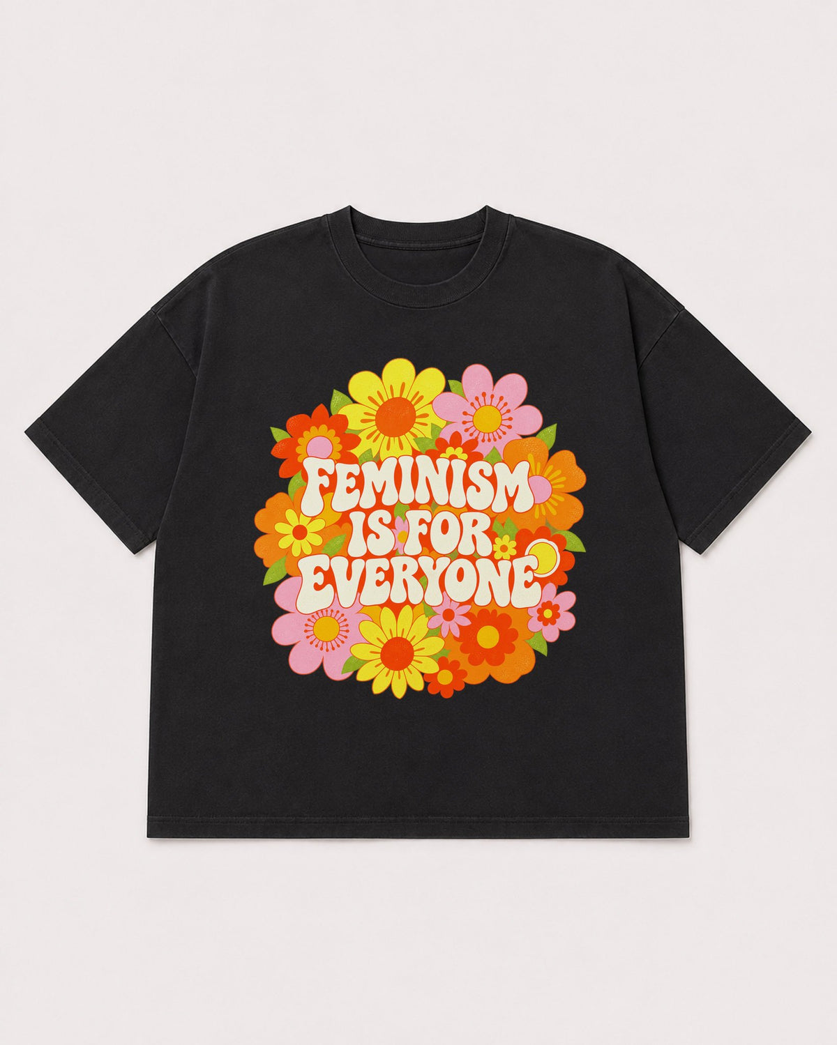 Mockup Boxy Heavyweight Tee Black product