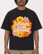 Mockup Boxy Heavyweight Tee Black male close-up 04
