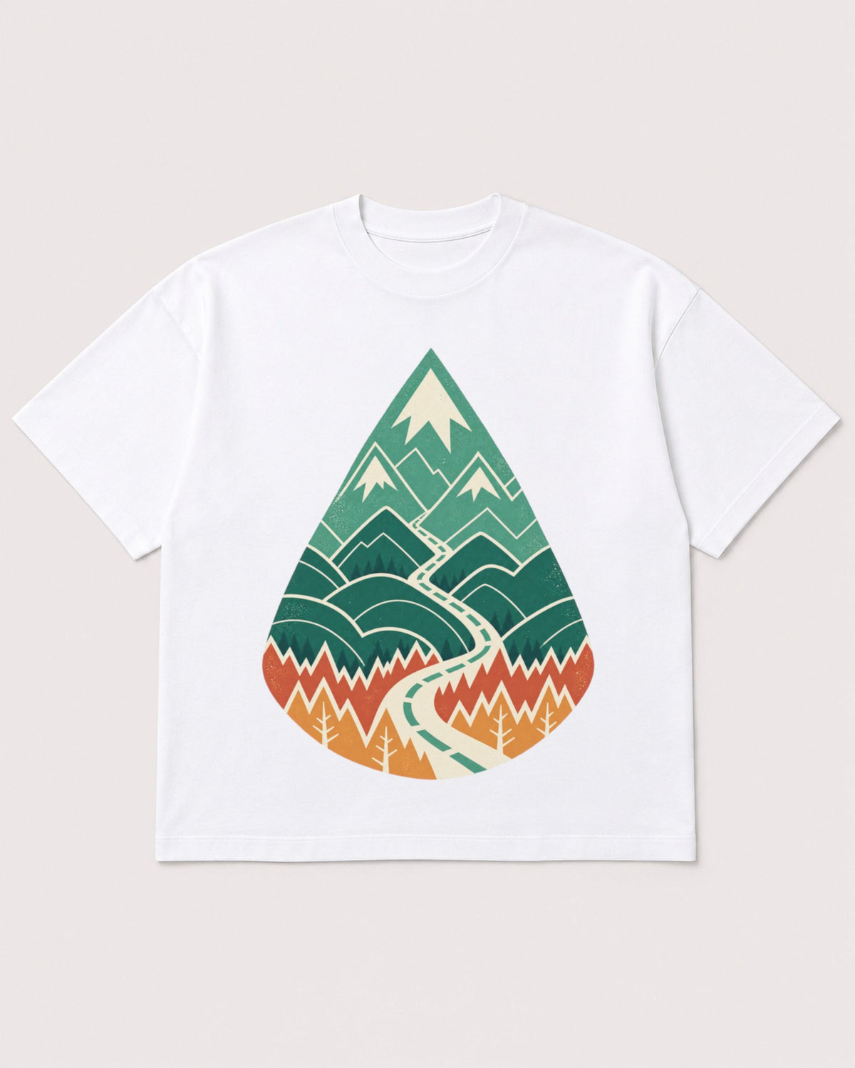 Mockup Boxy Heavyweight Tee White product