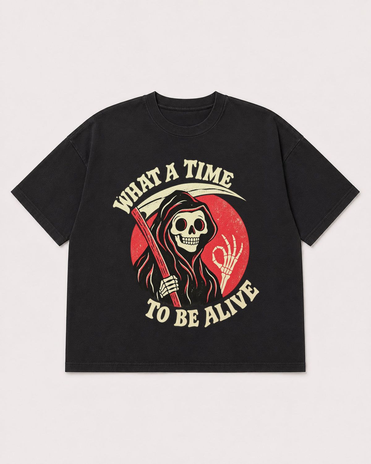 Mockup Boxy Heavyweight Tee Black product