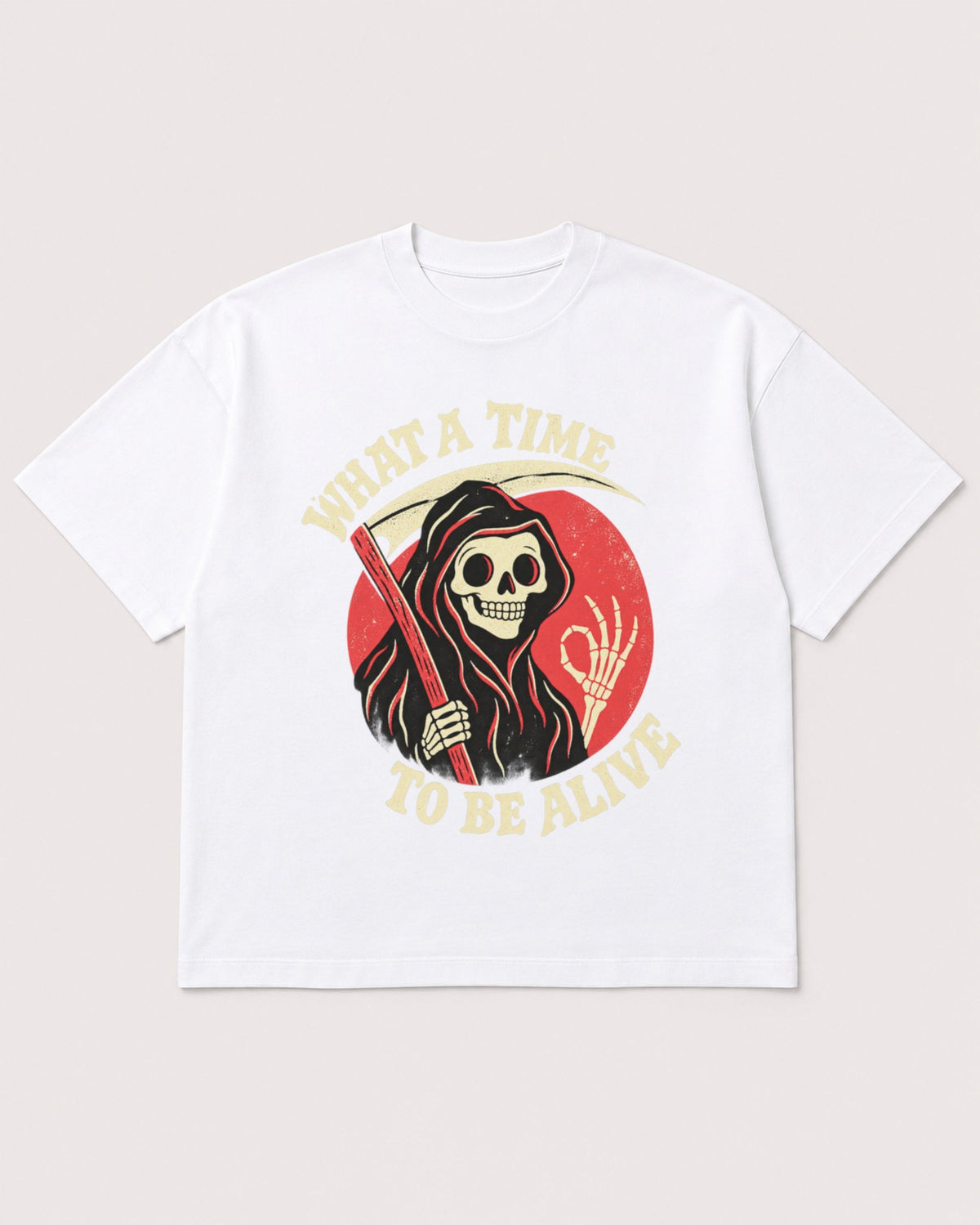 Mockup Boxy Heavyweight Tee White product