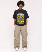 Mockup Boxy Heavyweight Tee Black female full-body 14