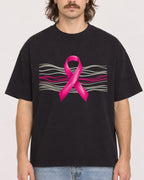 Mockup Boxy Heavyweight Tee Black male close-up 49