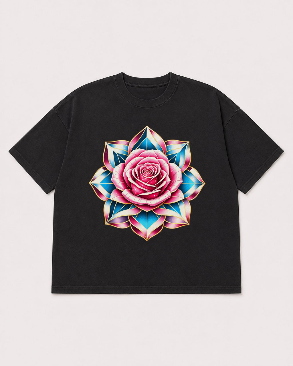 Mockup Boxy Heavyweight Tee Black product