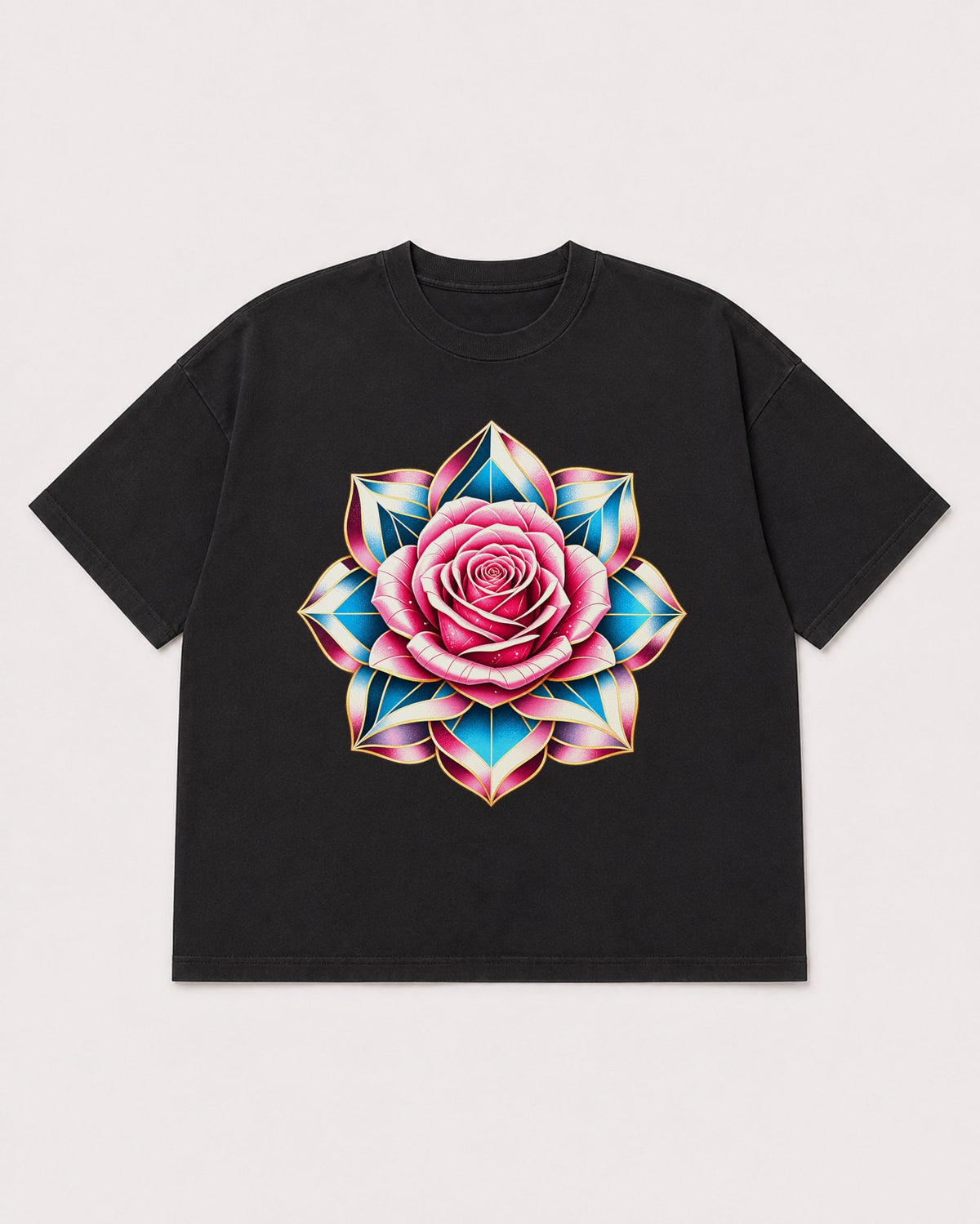 Mockup Boxy Heavyweight Tee Black product