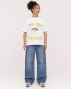 Mockup Boxy Heavyweight Tee White female full-body 20
