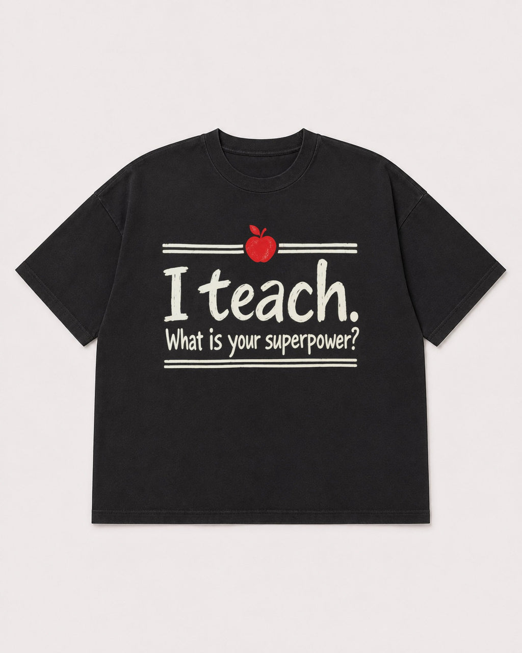 Mockup Boxy Heavyweight Tee Black product