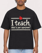 Mockup Boxy Heavyweight Tee Black male close-up 05