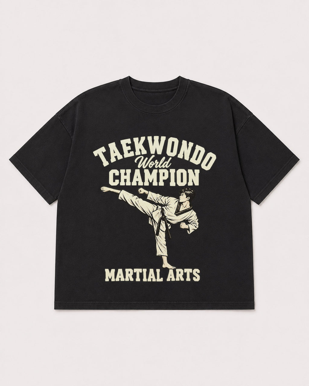 Mockup Boxy Heavyweight Tee Black product