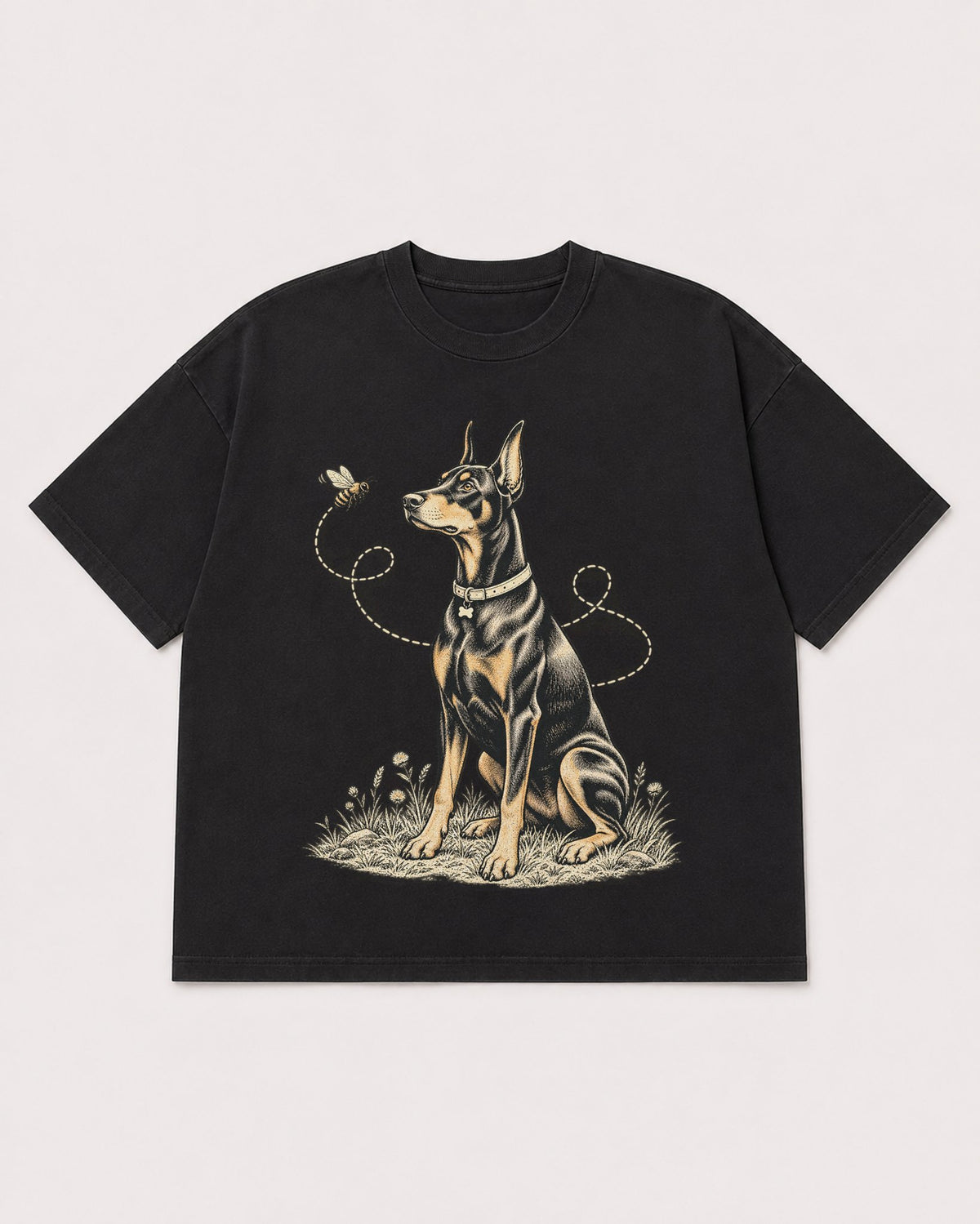 Mockup Boxy Heavyweight Tee Black product