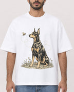 Mockup Boxy Heavyweight Tee White male close-up 27