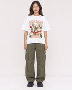 Mockup Boxy Heavyweight Tee White female full-body 02