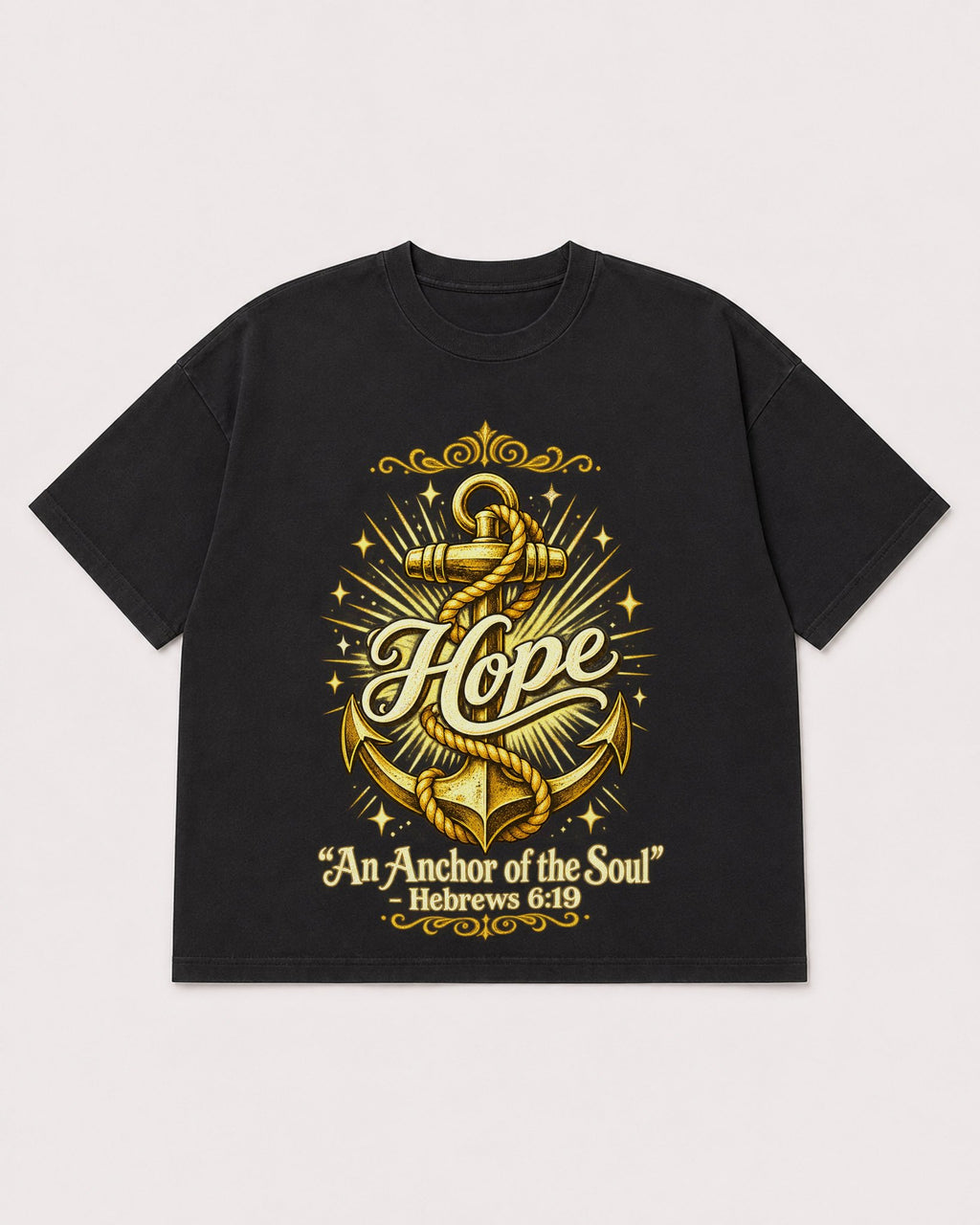 Mockup Boxy Heavyweight Tee Black product