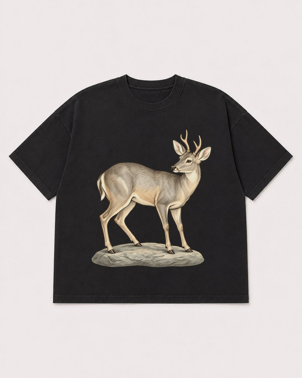 Mockup Boxy Heavyweight Tee Black product