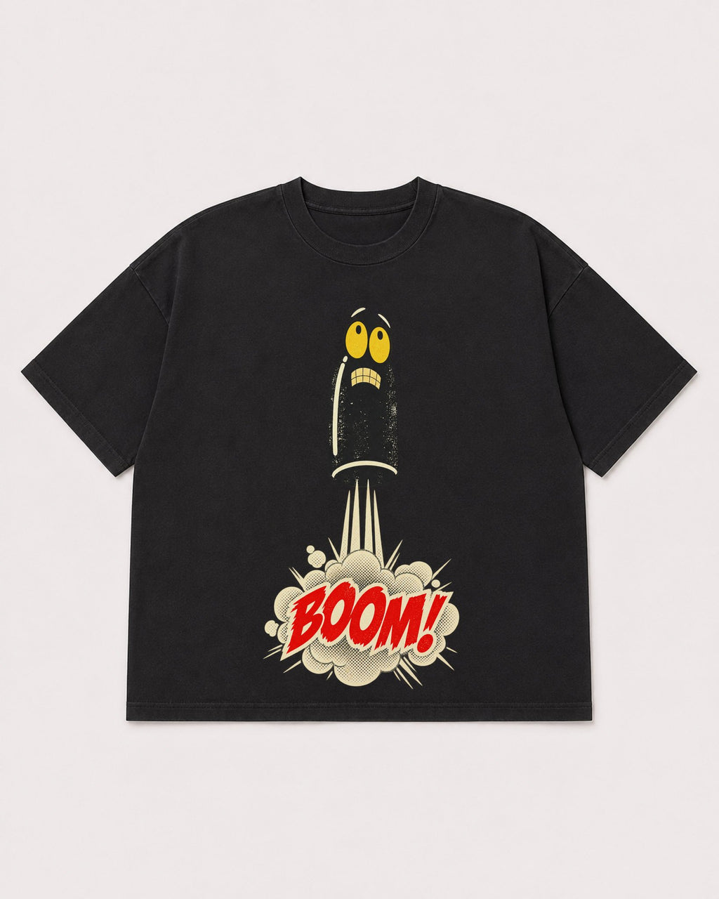 Mockup Boxy Heavyweight Tee Black product