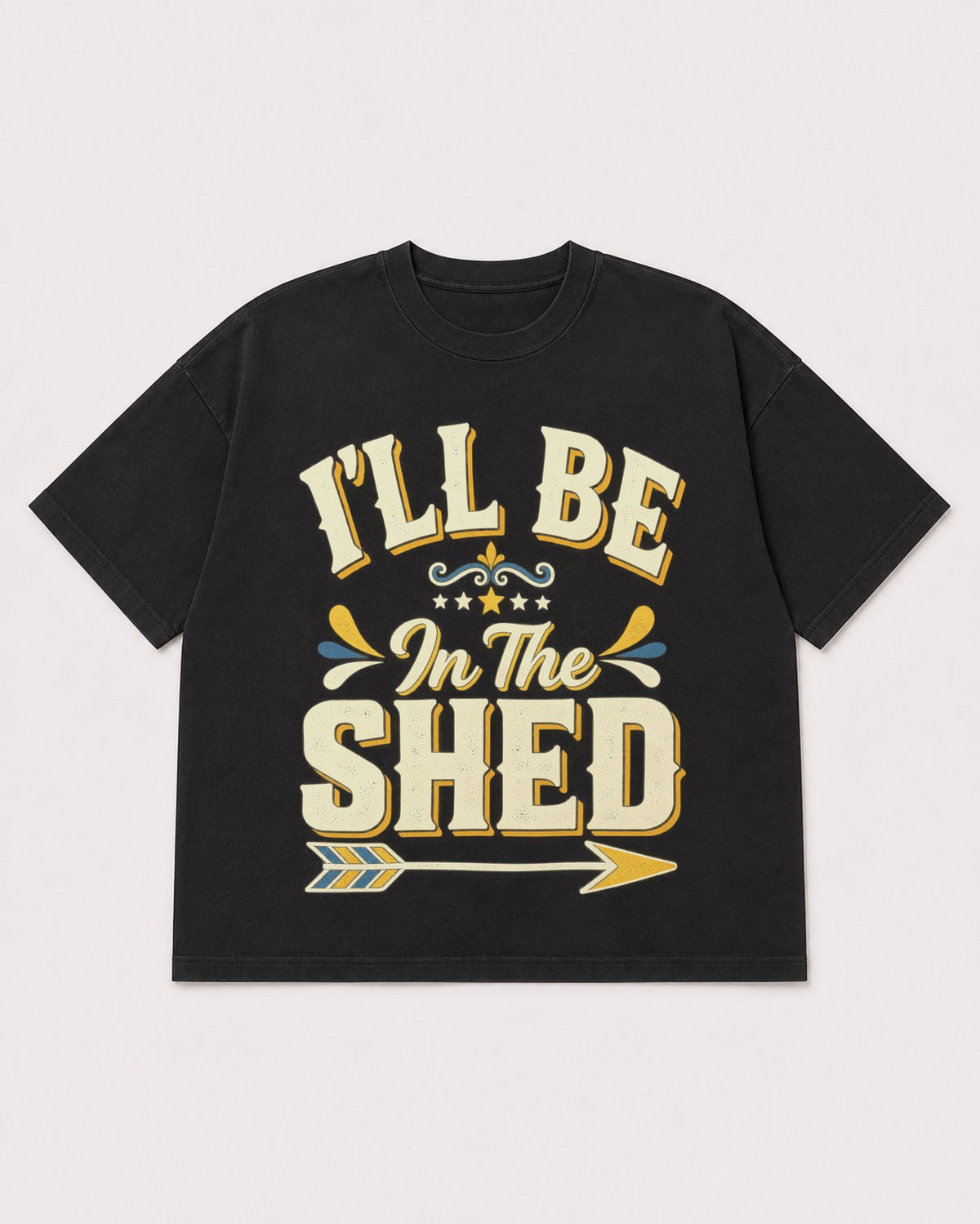 Mockup Boxy Heavyweight Tee Black product