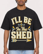 Mockup Boxy Heavyweight Tee Black male close-up 05