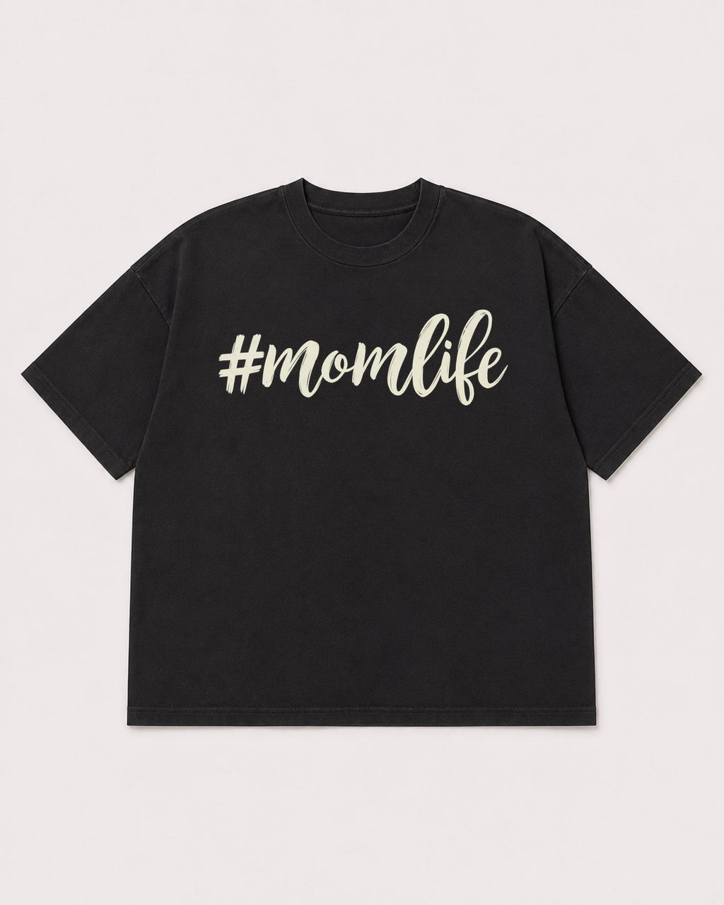 Mockup Boxy Heavyweight Tee Black product