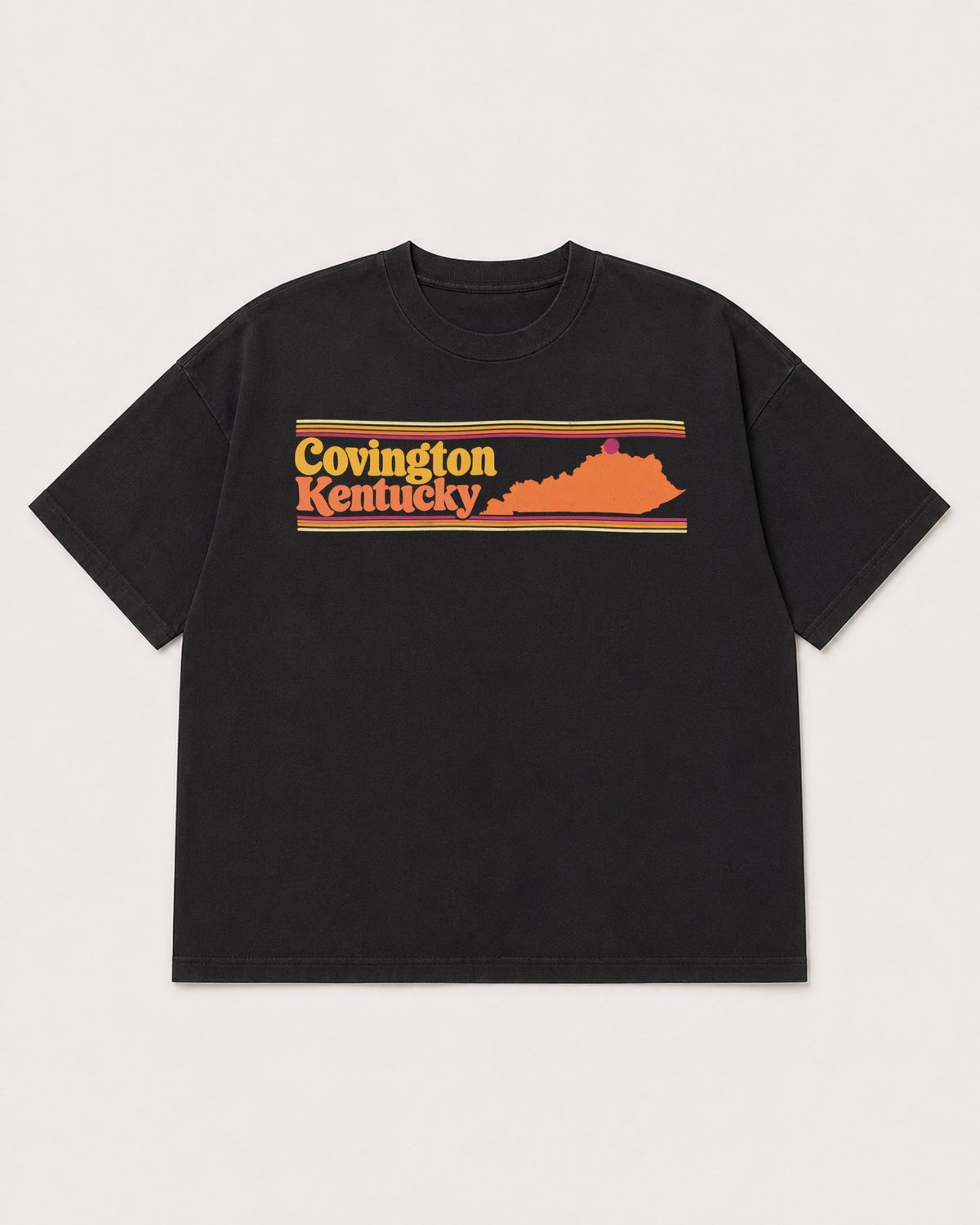 Mockup Boxy Heavyweight Tee Black product