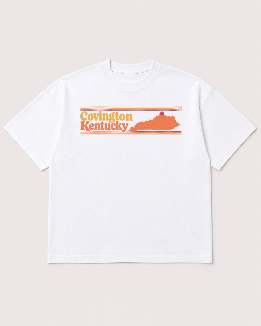 Mockup Boxy Heavyweight Tee White product
