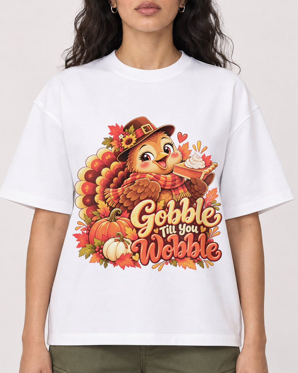 Mockup Boxy Heavyweight Tee White female close-up 07