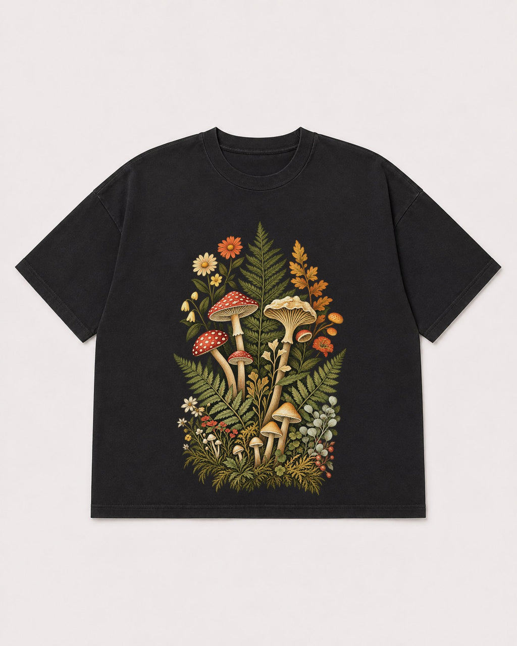 Mockup Boxy Heavyweight Tee Black product