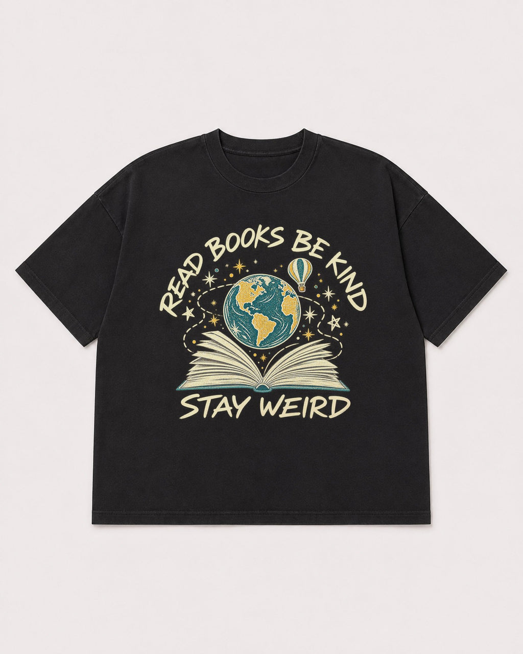 Mockup Boxy Heavyweight Tee Black product