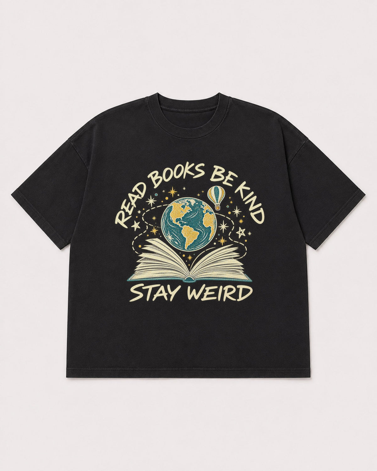 Mockup Boxy Heavyweight Tee Black product