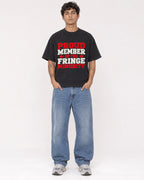 Mockup Boxy Heavyweight Tee Black male full-body 06