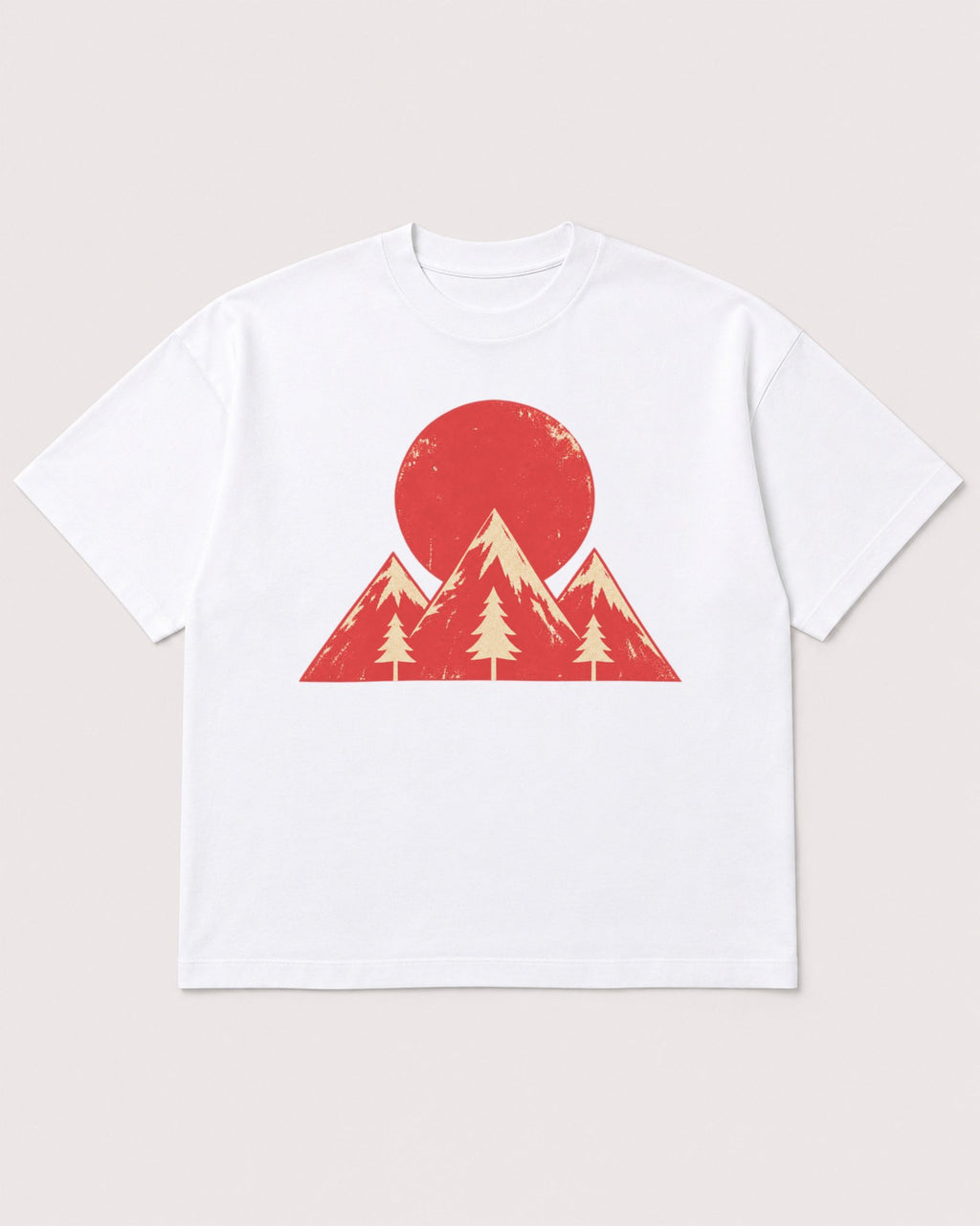 Mockup Boxy Heavyweight Tee White product