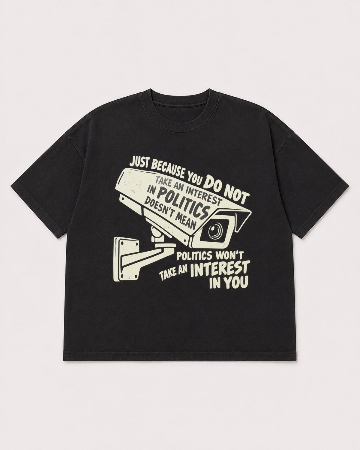 Mockup Boxy Heavyweight Tee Black product