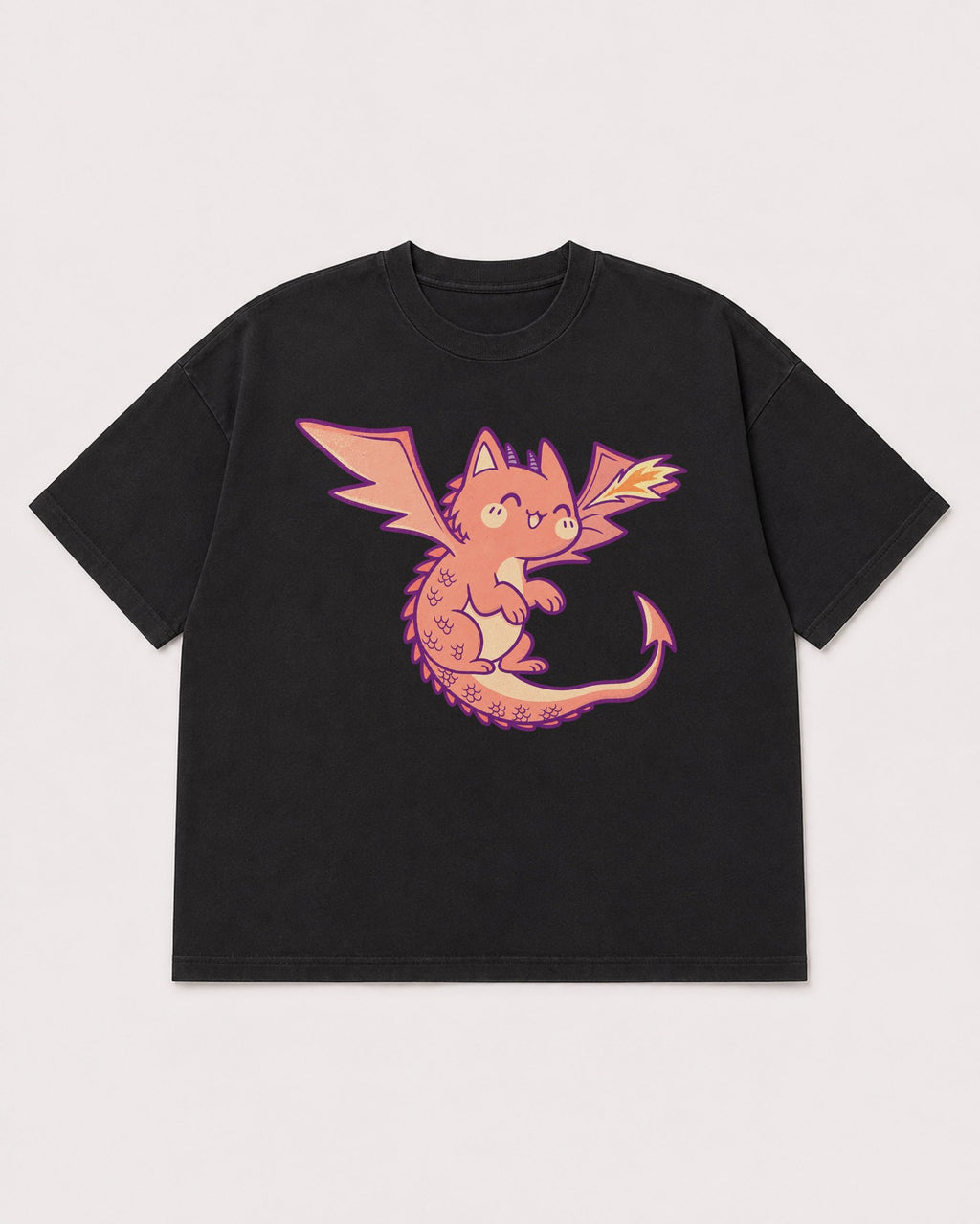 Mockup Boxy Heavyweight Tee Black product