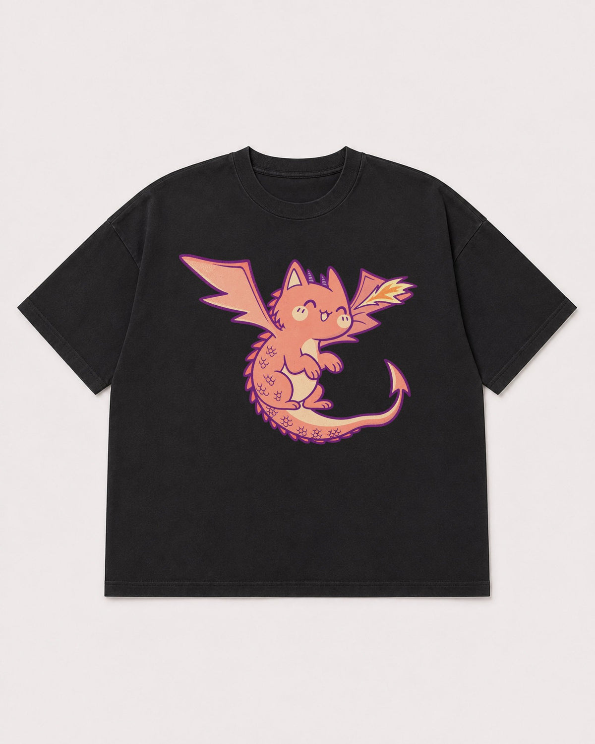 Mockup Boxy Heavyweight Tee Black product