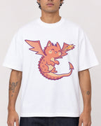 Mockup Boxy Heavyweight Tee White male close-up 06