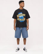 Mockup Boxy Heavyweight Tee Black male full-body 15