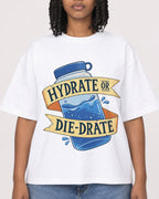 Mockup Boxy Heavyweight Tee White female close-up 15